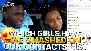 Which Girls Have We Smashed On Our Contact List Ft Asmxlls [upl. by Griffiths]