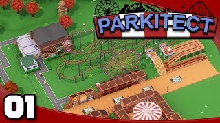 Parkitect  Ep 1 A New Builders Game  Parkitect Gameplay [upl. by Gilbert]