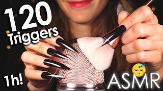 ASMR 120 Best Triggers For Sleep amp Deep Relaxation 😴 1Hr No Talking [upl. by Elleuqram]