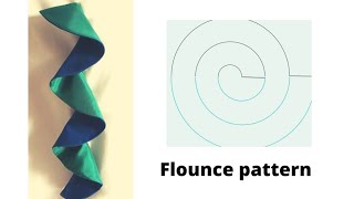 How to make a flounce pattern Cascade flounce [upl. by Minerva]