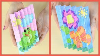 Spring Agamograph Paper Craft  Spring crafts for kids [upl. by Tallia]