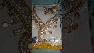 Stone jewellery set ❤️fashion unboxing meeshoandflipkarthaul [upl. by Gaylor]