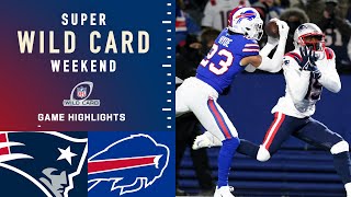 Patriots vs Bills Super Wild Card Weekend Highlights  NFL 2021 [upl. by Elleved187]