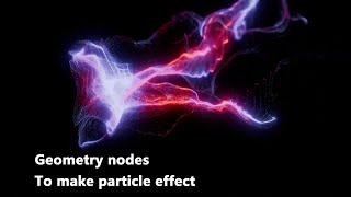 Geometry node tutorial I use only geometry node to make this particle system effcet [upl. by Eillas969]