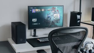 Minimal Gaming Desk Setup amp Cable Management [upl. by Richarda]