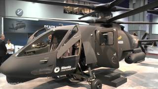 AUSA 2015 Sikorsky S97 Raider helicopter  first flight [upl. by Llenral651]