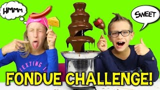 CHOCOLATE FONDUE CHALLENGE [upl. by Enayd]