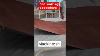 bed making procedure for nursing Students shorts bedmakin nursing [upl. by Atiker]