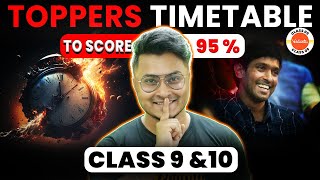 Topper’s Timetable for Class 9th🔥  Class 9 Best Time Table  Follow This To Score 95 [upl. by Roper]