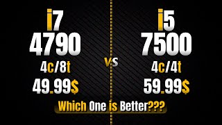 i7 4790 Vs i5 7500  Which One is Better  11 Games Tested [upl. by Dannye]