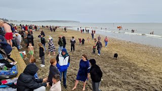 20240101 Shanklin New Year Swim 09 Small Hope Beach Isle of Wight 2024 iow 1080p [upl. by Natalina]