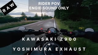 KAWASAKI Z900  Yoshimura Exhaust  Night Ride in WingeneBeernem 🇧🇪  Raw Sound  Rider POV [upl. by Aaron]