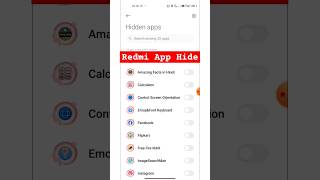 App kaise Hide kare 🤔 Redmi phone mein app kaise Hide kare redmisetting tech settings hide apps [upl. by Ihdin]