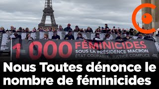 1000 féminicides sous E Macron  quotNous Toutesquot dénonce et manifeste à Paris  20 octobre 2024 [upl. by Gibbons]