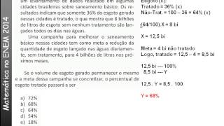 Matemática ENEM 2014  156 ROSA  147 AMARELO  169 CINZA  152 AZUL  Uma organização não [upl. by Nevart]