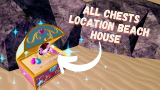 ROYALE HIGH BEACH HOUSE CHEST LOCATIONS EASY GUIDE  ROYAL HIGH 2022 Roblox [upl. by Ragan]