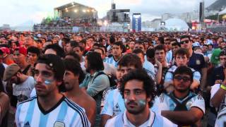 Argentina vs Holanda en la Fan Fest Rio [upl. by Akerley940]