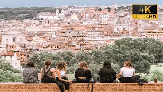 Rome  relaxing walk from Vatican City to Gianicolo 4K [upl. by Namurt]