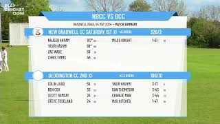 New Bradwell CC Saturday 1st XI v Geddington CC 2nd XI [upl. by Ruder]