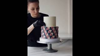 HOW TO MAKE MODERN CHOCOLATE CAKE DECOR [upl. by Calypso]