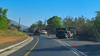 Truck accident on the N4 towards Nelspruit in South Africa [upl. by Yorel]