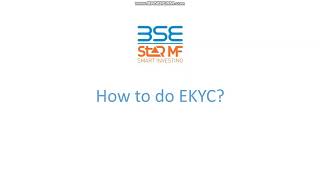 EKYC Process via BSE StAR MF [upl. by Eelana]