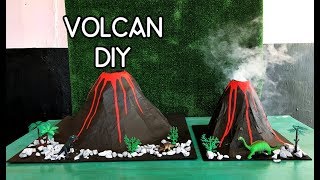 COMO HACER UN VOLCAN PARA FERIA DE CIENCIAS O FIESTAS SUPER FACIL DIY [upl. by Siuqramed226]