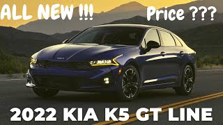 2022 Kia K5 GT Line Wolf Grey Red Interior  Specs  Price [upl. by Eskill]