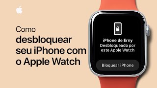 Como desbloquear seu iPhone com o Apple Watch  Suporte da Apple [upl. by Dlared]