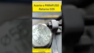 Acerte o parafuso RETORNO D20 bomba injetora Bosch [upl. by Ahsilif]