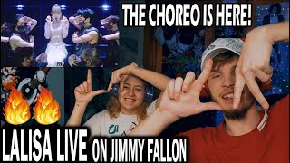 LISA  LALISA LIVE ON JIMMY FALLON COUPLE REACTION  THIS CHOREO [upl. by Harelda583]