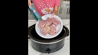 Easy crockpot chicken [upl. by Llimaj]