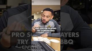 Premier League Footballers try KOREAN BBQ for the first time [upl. by Ellene]