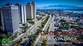 【4K】DRONELAPSE FILM «Barra da Tijuca Rio» Brazil 2020  Ultra HD [upl. by Dnaltroc]