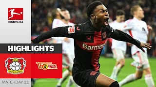 Bayer 04 Leverkusen  Union Berlin 40  Highlights  Matchday 11 – Bundesliga 202324 [upl. by Thomson]