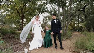 Katelyn and Will united in marriage by Rev Tim Ball at the Lady Bird Johnson Wildflower Center [upl. by Milo]