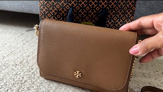 TORY BURCH EMERSON CHAIN WALLET toryburch outlet woodburryoutlet [upl. by Yahsram]