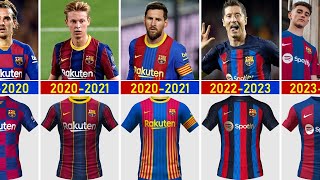 Evolution FC BARCELONA Jersey Home 19802023 [upl. by Arramas]