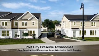 Townhomes for Sale  Port City Preserve Masonboro Loop Wilmington North Carolina [upl. by Nitsugua]