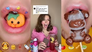 💖 TikTok POVS 💖 ASMR Satisfying Eating  Kaitlin Autumn Monique  POVs Tiktok 2024 17 [upl. by Greerson]