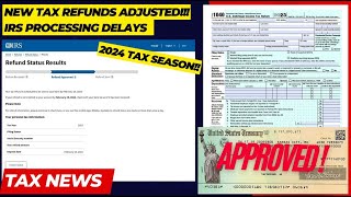 2024 IRS TAX REFUND UPDATE  NEW Refunds 2025 Tax Season Filing Delays Wage Verification [upl. by Amirak]