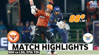 SRH vs LSG 57th Match IPL 2024 Highlights  IPL Highlights 2024  SRH vs LSG highlights today [upl. by Iilek]