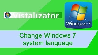 How to Change Windows 7 SP1 Display Language [upl. by Pergrim836]