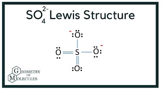 SO42 Lewis Structure  Sulphate ion [upl. by Humberto69]