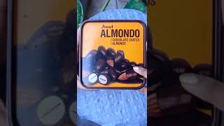 Amul ALMONDO 😯😯😯 Chocolate Coated Almonds shorts dryfruits chocolate foodiewoodie6420 [upl. by Kori]