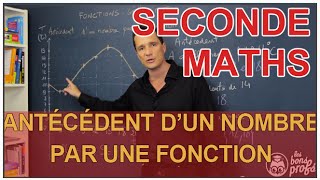 Antécédent dun nombre par une fonction  Maths seconde  Les Bons Profs [upl. by Anuala56]