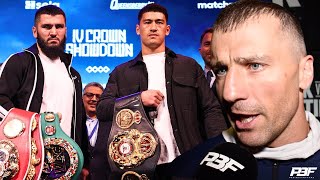 quotLIKE A TRAIN COMING AT YOUquot  GVOZDYK DESCRIBES ARTUR BETERBIEV TO DMITRY BIVOL DAVID BENAVIDEZ [upl. by Atteynod]