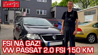 Montaż LPG VW Passat 20 FSI 150KM 2005r w Energy Gaz Polska na auto gaz Landi Direct [upl. by Jeannette]