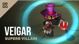 League of Legends Superb Villain Veigar OPGG Skin Review [upl. by Merrel]