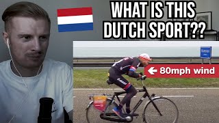 Reaction To The Dutch headwind cycling championships are amazing [upl. by Cower]